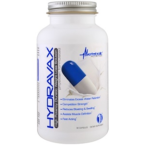 Купить Metabolic Nutrition, Hydravax, высокоэффективное мочегонное средство для снижения веса, 30 капсул  на IHerb