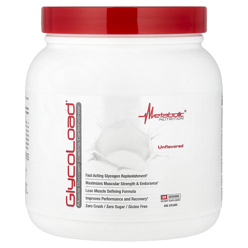 Metabolic Nutrition GlycoLoad®, Unflavored, 600 g