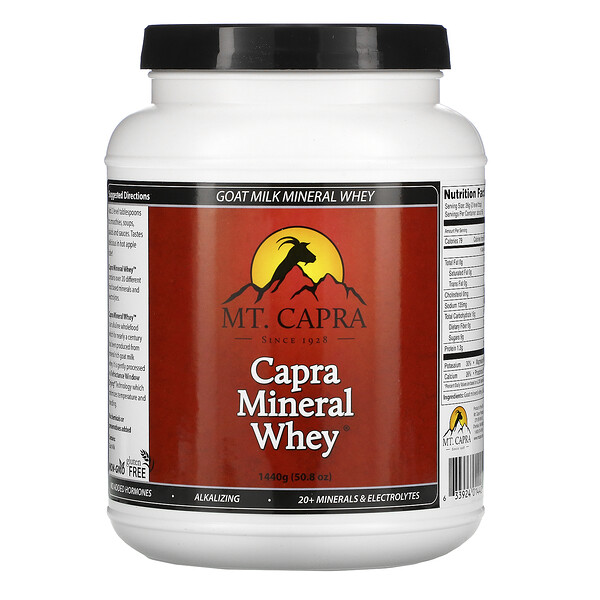 Mt. Capra‏, מי גבינה מינרליים, Capra Mineral Whey‏, 1,440 גרם (50.8 אונקיות)