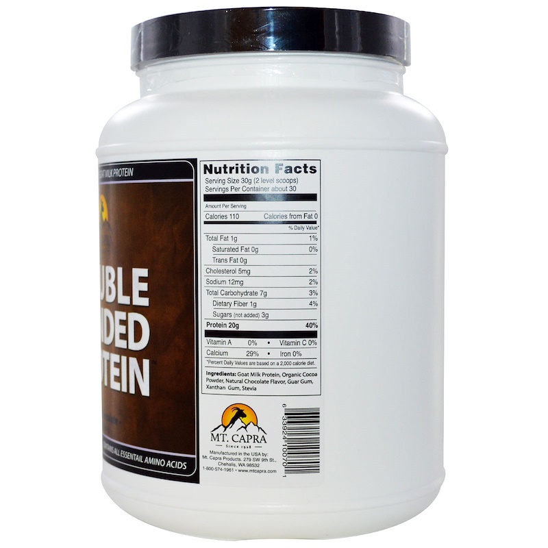 Mt. Capra, Double Bonded Protein, Goat Milk Protein, Dark Chocolate, 2