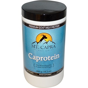 Mt. Capra, Caprotein, козий молочный протеин премиум класса, со вкусом ванили, 16,2 унций (460 г)
