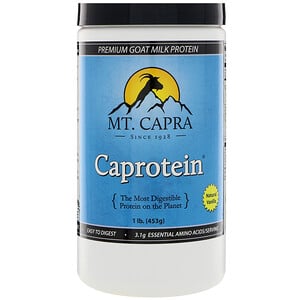 Мт Капра, Caprotein, Premium Goat-Milk Protein, Natural Vanilla, 1 lb. (453 g) отзывы