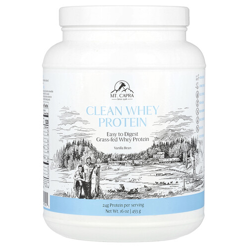 Mt. Capra, Clean Whey Protein, Vanilla Bean, 16 oz (453 g)