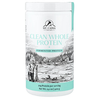 Mt. Capra, Proteína integral pura y proteína fermentada, 400 g (14,1 oz)