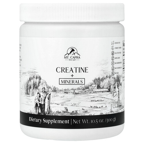 Mt. Capra, Creatine + Minerals, Kreatin + Mineralstoffe, 300 g (10,5 oz.)