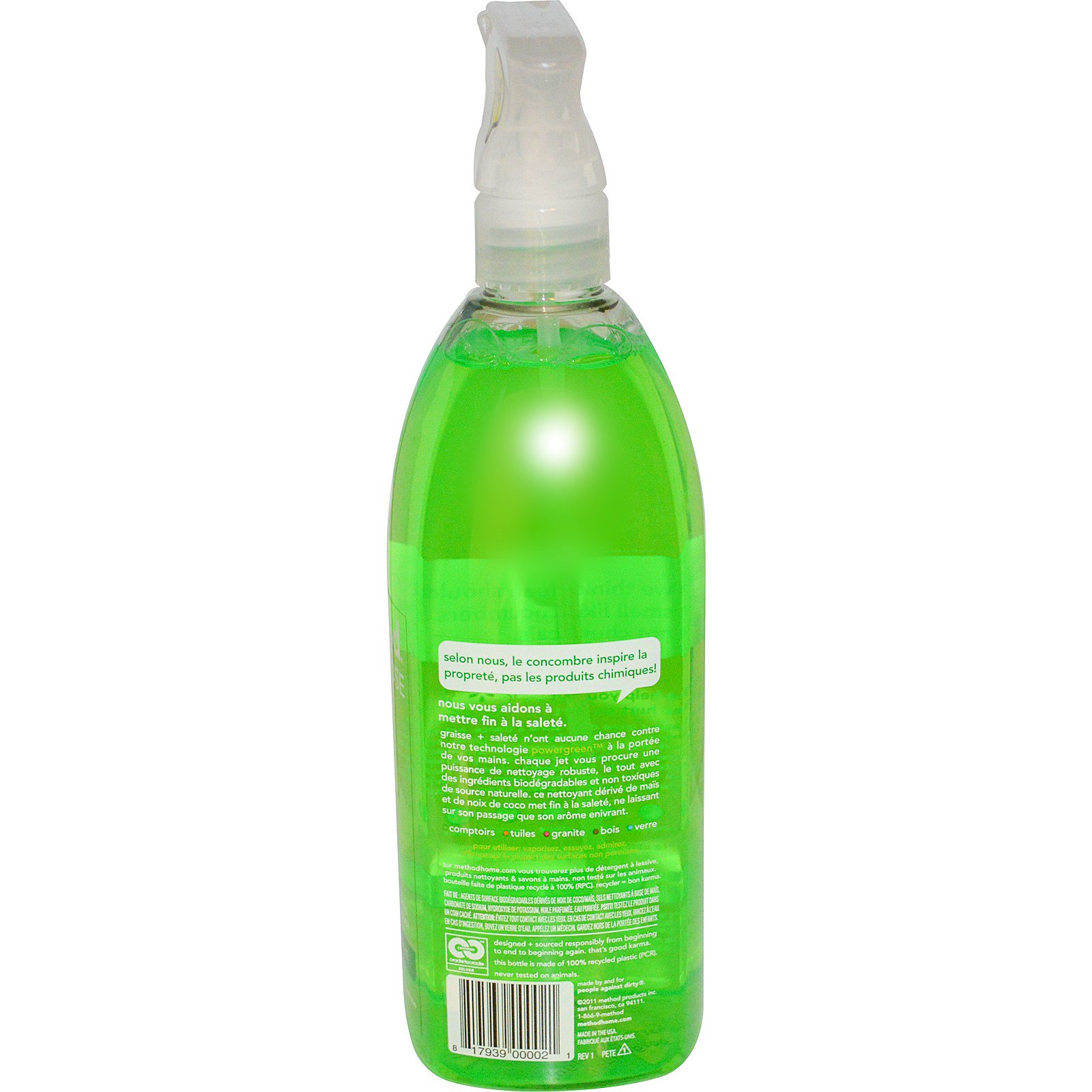 Method, AllPurpose Natural Surface Cleaner, Cucumber, 28 fl oz (828 ml