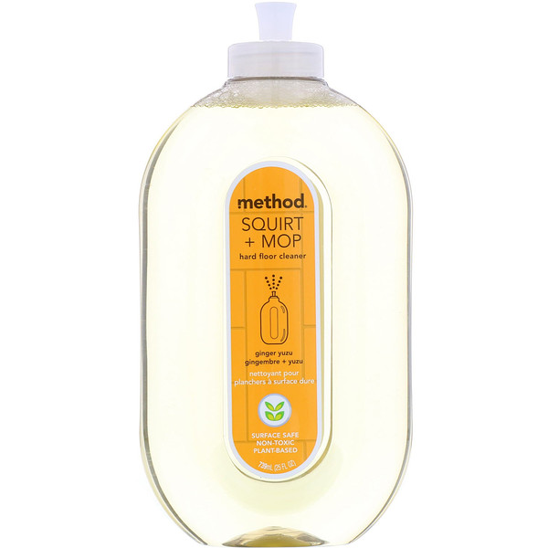 Method, Squirt + Mop, Hard Floor Cleaner, Ginger Yuzu, 25 fl oz (739 ml ...