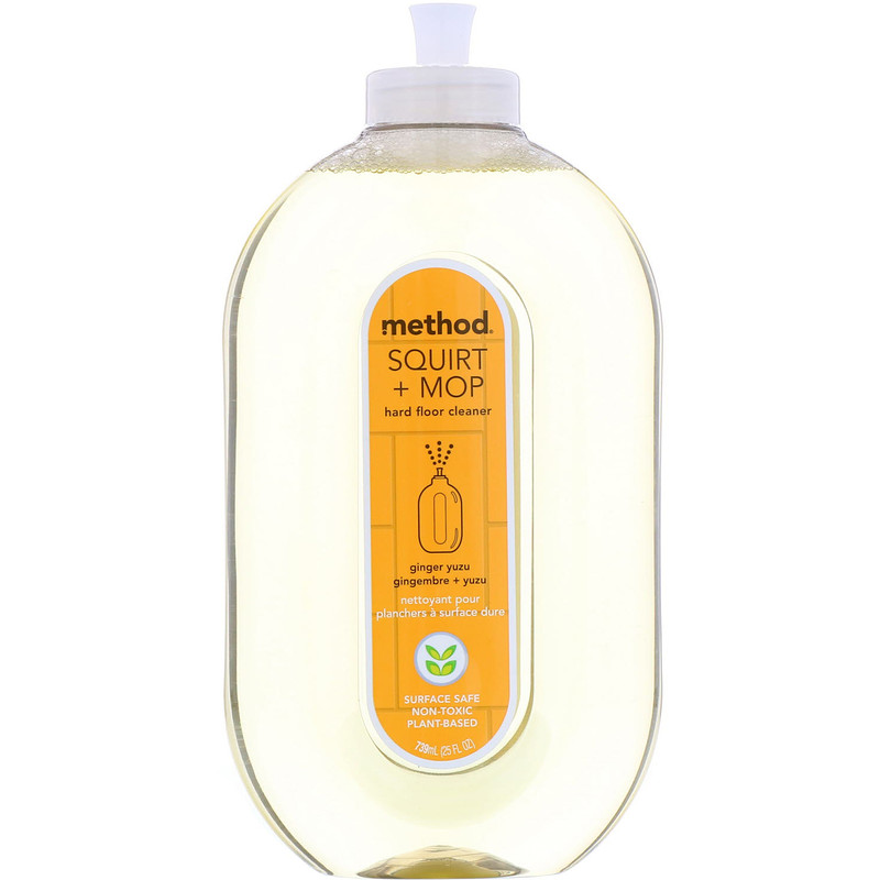 Method, Squirt + Mop, Hard Floor Cleaner, Ginger Yuzu, 25 fl oz (739 ml
