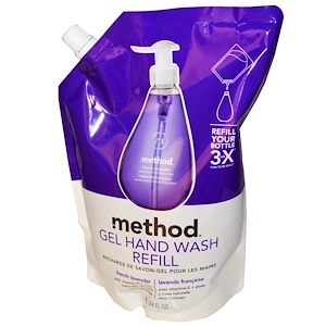 Отзывы о Метод, Gel Hand Wash Refill, French Lavender, 34 fl oz (1 L)