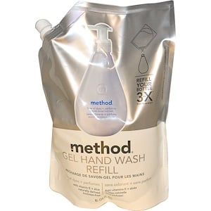 Отзывы о Метод, Gel Hand Wash Refill, Free of Dyes + Perfumes, 34 fl oz (1 l)
