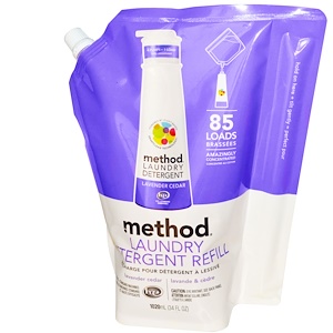 Отзывы о Метод, Laundry Detergent Refill, 85 Loads, Lavender Cedar, 34 fl oz (1020 ml)