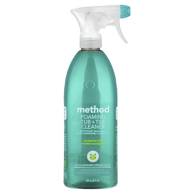 Product Image for Method, Foaming Tub + Tile Cleaner, Eucalyptus Mint, 28 fl oz (828 ml)