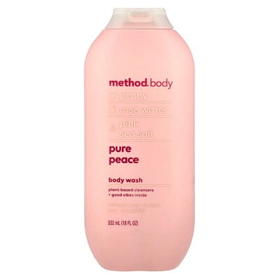 Method, Body Wash, Pure Peace, 18 fl oz (532 ml)