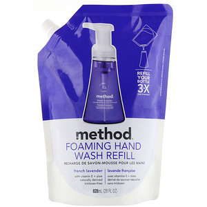 Отзывы о Метод, Foaming Hand Wash Refill, French Lavender, 28 fl oz (828 ml)
