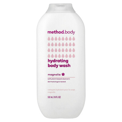 Photos - Shower Gel Method , Hydrating Body Wash, Magnolia , 18 fl oz  MTD-10691 (532 ml)