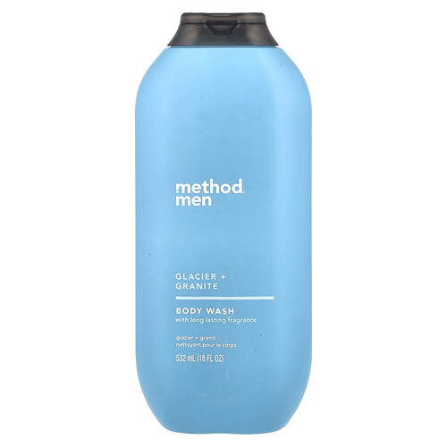 Method Men, Body Wash, Glacier + Granite, 18 fl oz (532 ml)