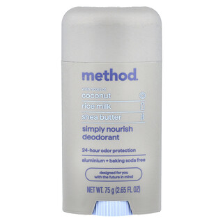 Method, Desodorante, Simply Nourish, 75 g (2,65 oz. líq.)