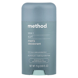 Method, Men's Deodorant, Sea + Surf, Deodorant für Männer, Meer + Brandung, 75 g (2,65 fl. oz.)
