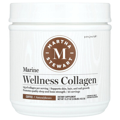 Product Image for Martha Stewart Wellness, Marine Wellness Collagen, Coffee, 15.27 oz (432.5 g)
