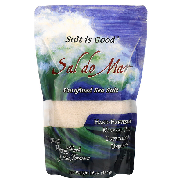 Mate Factor‏, Sal do Mar, Unrefined Sea Salt, 16 oz (454 g)