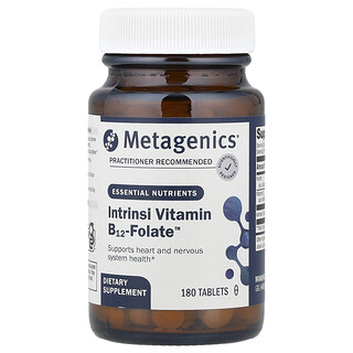 Metagenics, Intrinsi Vitamin B12-Folate™, Suplemento de vitamina B12 y folato, 180 comprimidos