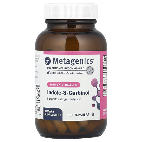Metagenics, Indole-3-Carbinol, Women‘s Health, Indol-3-Carbinol, Frauengesundheit, 60 Kapseln