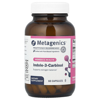 Metagenics, Indol-3-carbinol, Salud de la mujer, 60 cápsulas