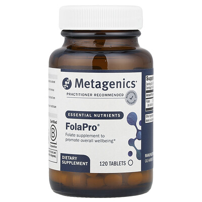 Photos - Vitamins & Minerals Metagenics, FolaPro®, 1,330 mcg, 120 Tablets MTG-91026