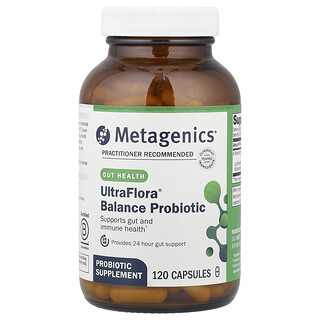 Metagenics, UltraFlora® Balance Probiyotik, 55 mg (15 Milyar KOB), 120 Kapsül
