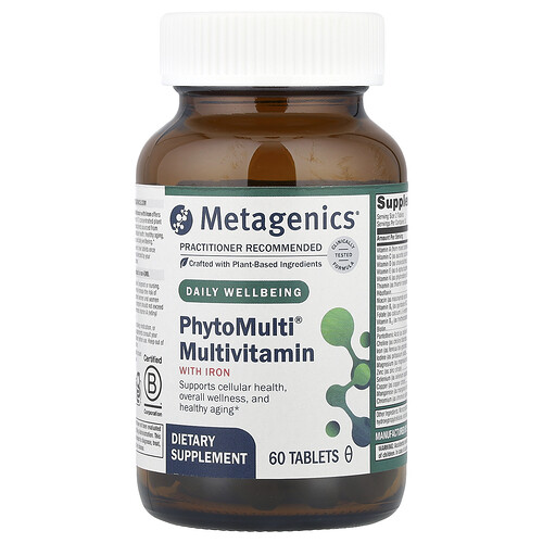 Metagenics, PhytoMulti® Multivitamin with Iron, 60 Tablets