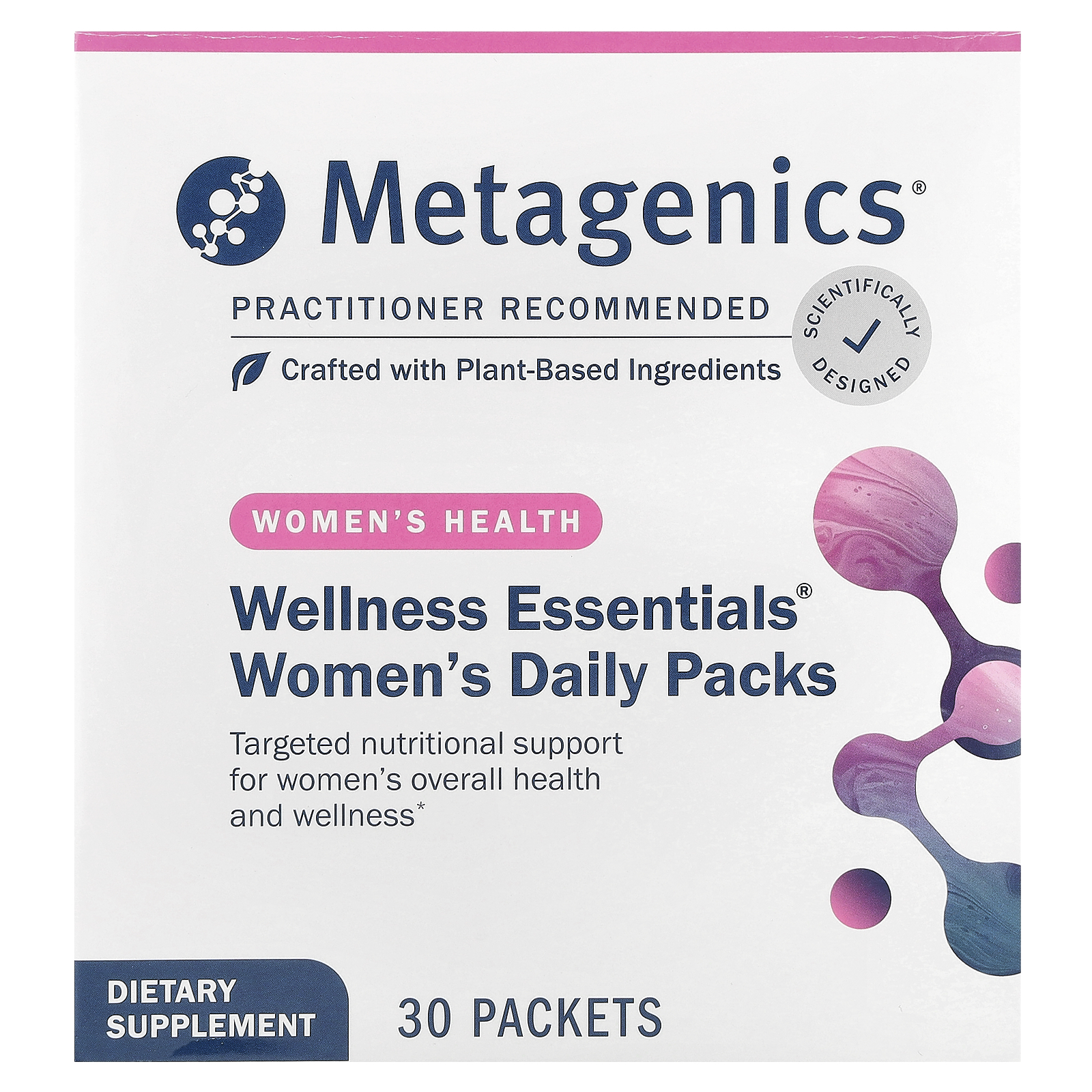 Metagenics (메타제닉스), Wellness Essentials®, 여성 데일리 팩, 30팩