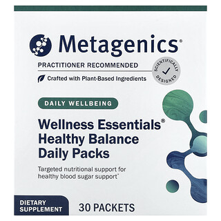 Metagenics, Wellness Essentials, առողջ ապրելակերպ, 30 փաթեթ