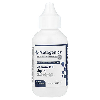 Metagenics, D3-vitaminos folyadék, 59,14 ml (2 fl oz)