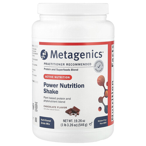 Metagenics, Power Nutrition Shake, Schokolade, 546 g (1 lb. 3,26 oz.)
