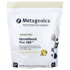 UltraInflamX Plus 360°, медичний продукт, ананас і банан, 630 г (22,22 унції)