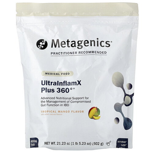 Metagenics UltraInflamX Plus 360°®, Tropical Mango, 21.23 oz (602 g)