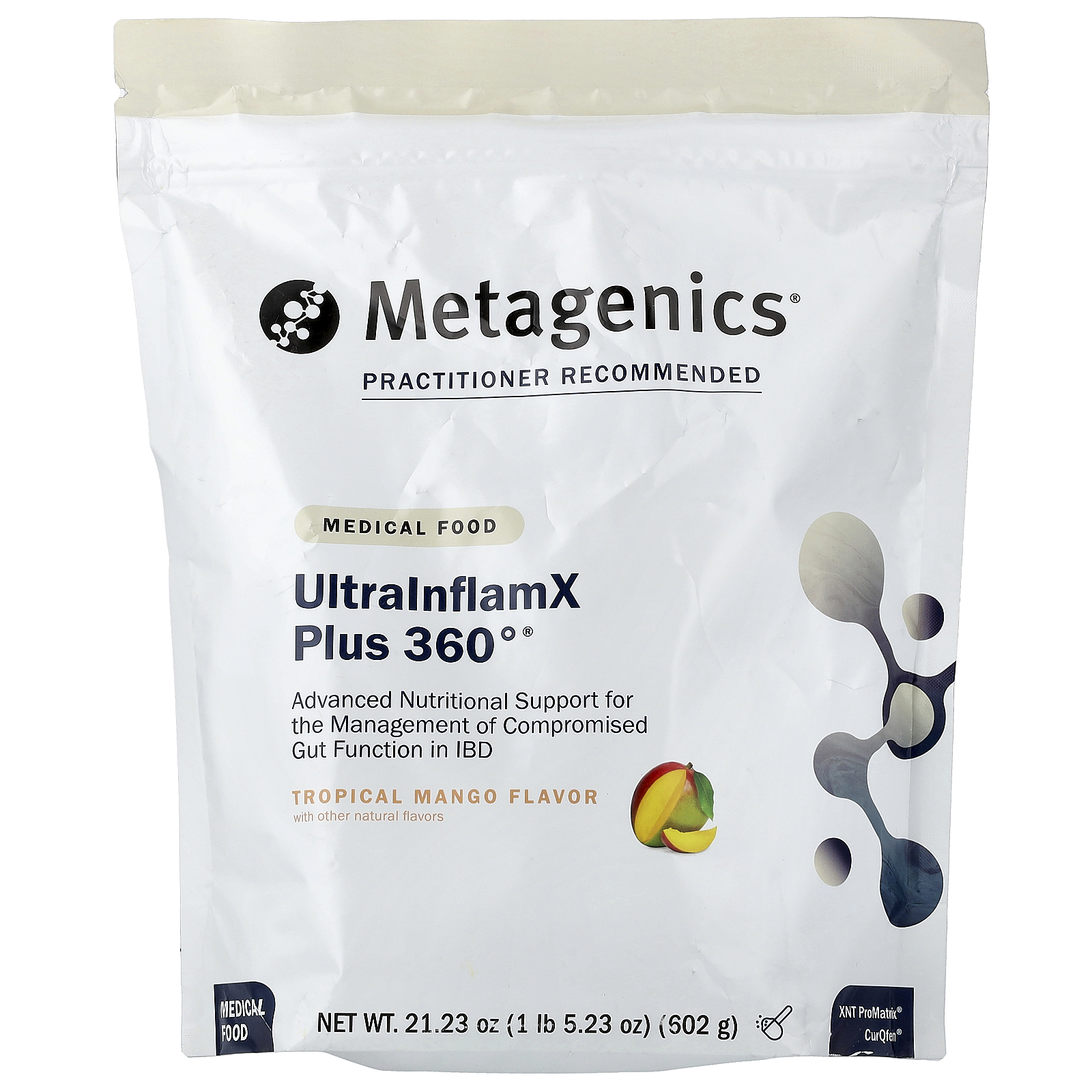Metagenics (메타제닉스), UltraInflamX Plus 360°®, 트로피컬 망고 맛, 602g(21.23oz)
