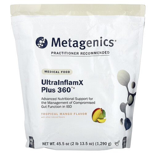 Metagenics UltralnflamX Plus 360°®, Medical Food, Tropical Mango, 45.5 oz (1,290 g)
