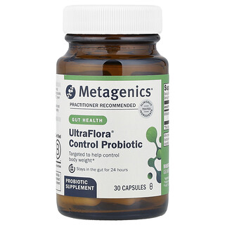 Metagenics, UltraFlora® Kontrol Probiyotik, 113,1 mg (10 Milyar CFU), 30 Kapsül