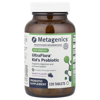 Metagenics, UltraFlora® 儿童益生菌，葡萄味，120 片