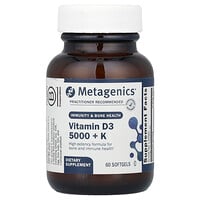 D3-vitamin 5000 + K, 60 Softgels