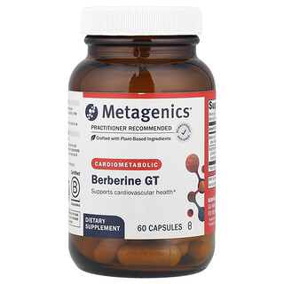 Metagenics, Берберин GT, Кардиометаболик, 60 капсули
