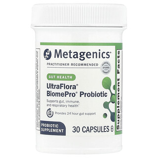 Metagenics, UltraFlora® BiomePro® Probiyotikler, 105 Milyar CFU, 30 Kapsül
