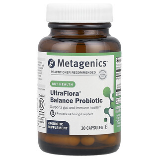 Metagenics, UltraFlora® Balance Probiyotik, 55 mg (15 Milyar CFU), 30 Kapsül