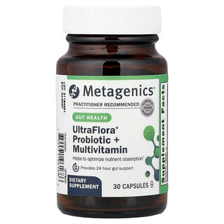 Metagenics, UltraFlora®, Probiótico + Multivitamínico, 30 Cápsulas