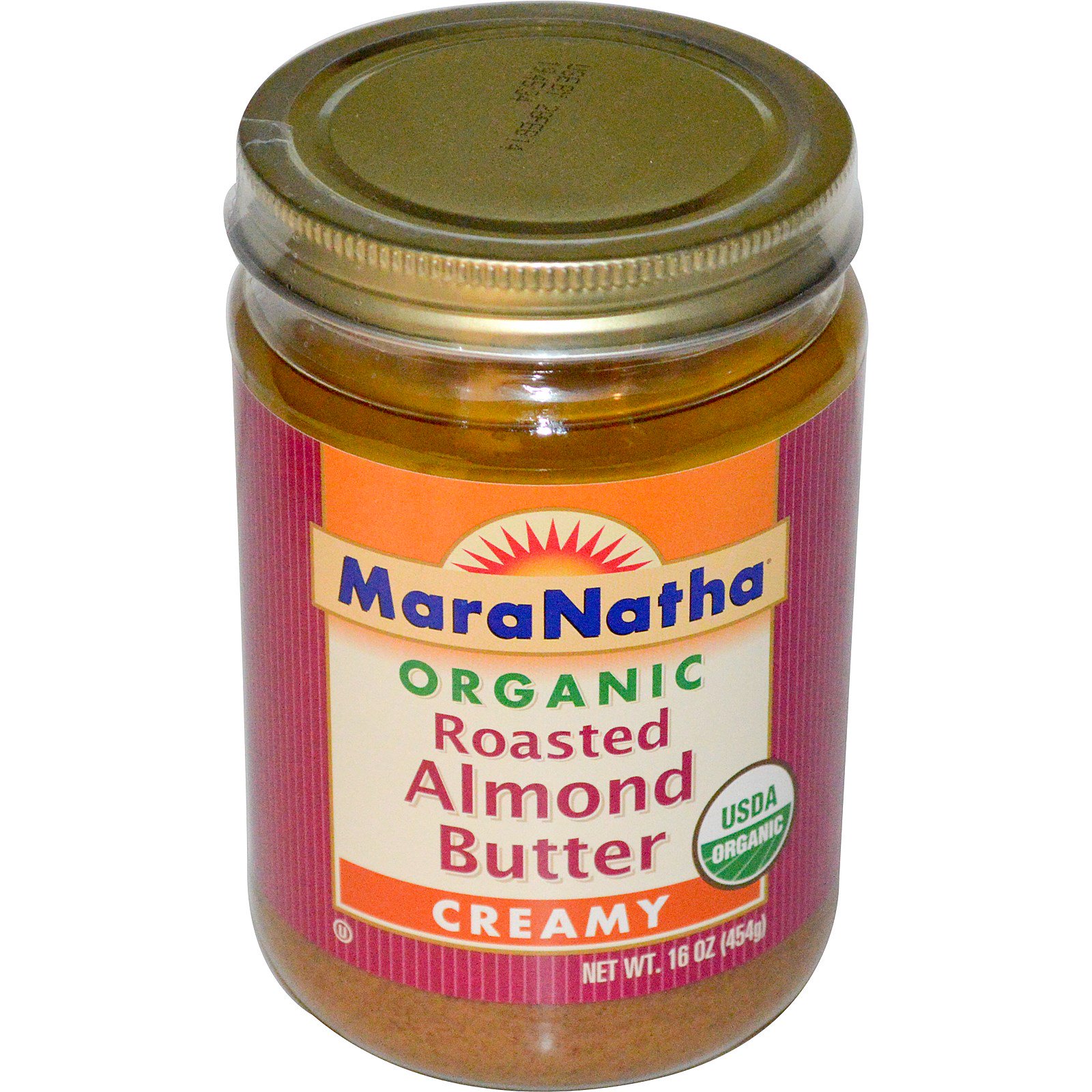 MaraNatha, Organic Roasted Almond Butter, Creamy, 16 oz (454 g) iHerb