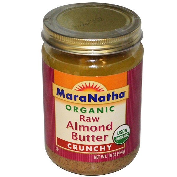 MaraNatha, Organic Raw Almond Butter, Crunchy, 16 oz (454 g) iHerb