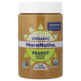 MaraNatha, Organic Peanut Butter Spread, Crunchy, 16 oz (454 g)