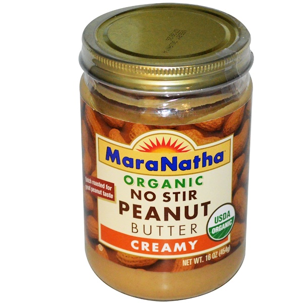 MaraNatha, Organic No Stir Peanut Butter, Creamy, 16 oz (454 g)