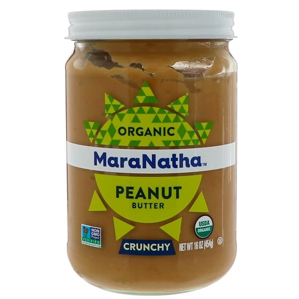 MaraNatha, Organic Peanut Butter, Crunchy, 16 Oz (454 G) - IHerb.com